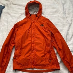 The North Face Orange Goretex rain jacket size M
